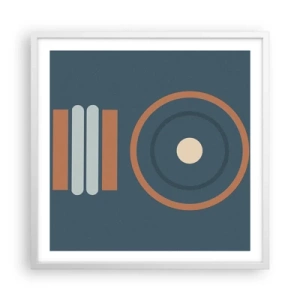 Plakát v bílém rámu - Podstata věcí - 60x60 cm