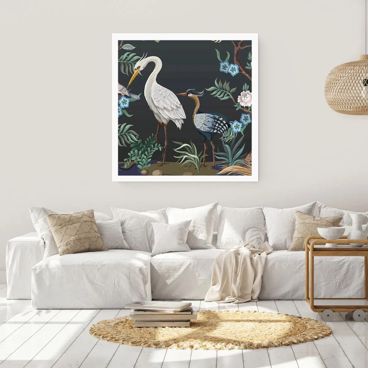 Plakát - Ptačí průvod - 60x60 cm