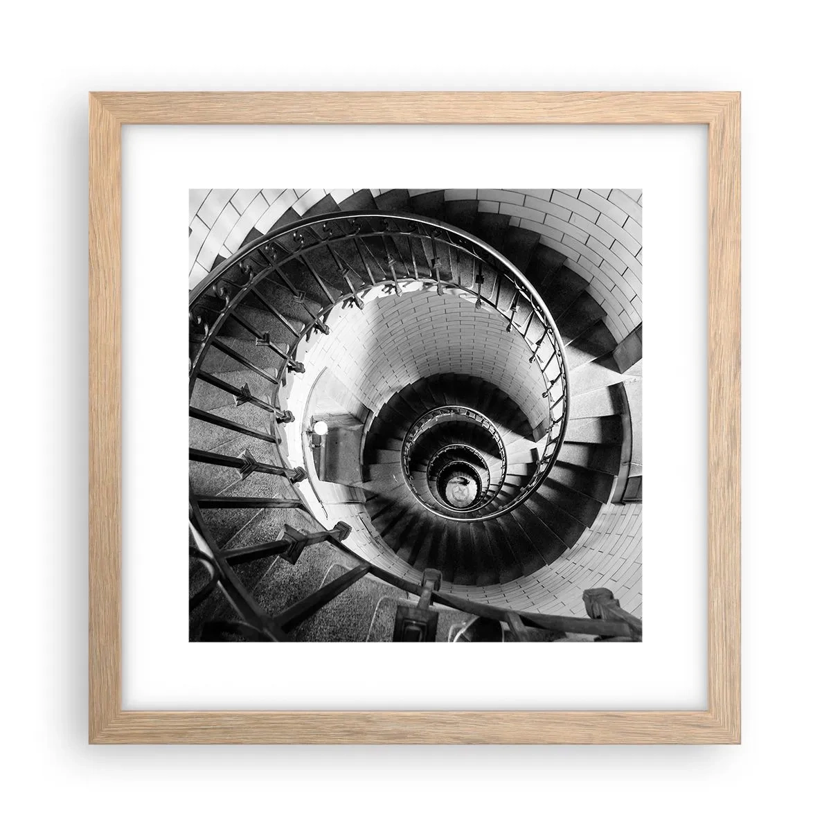 Plakát v rámu světlý dub - Jen výš a výš - 30x30 cm