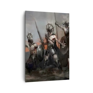 Obraz na plátně - Se štítem nebo na štítu - 70x100 cm