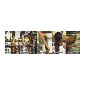 Vzor Fototapety Samolepicí Deluxe Sticker - V polynéském ráji - Cestování, Krajina, Řeka - 100x30 cm