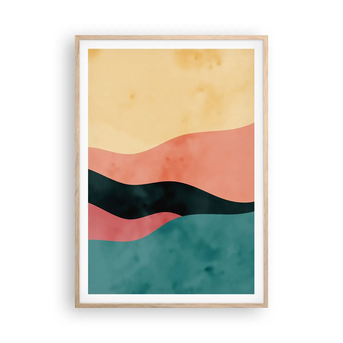 Plakát v rámu světlý dub - Kompatibilní nesoulad - 70x100 cm