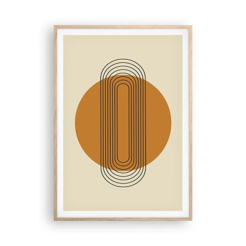 Plakát v rámu světlý dub - Dokonalý plán - 70x100 cm