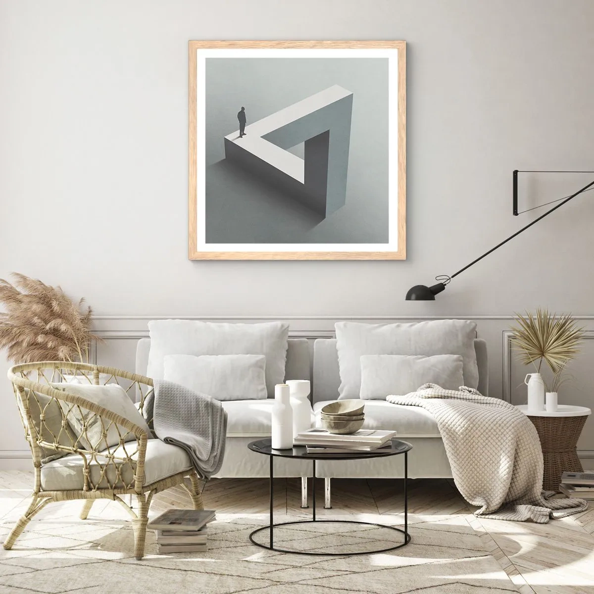 Plakát v rámu světlý dub - A přece je to možné - 60x60 cm