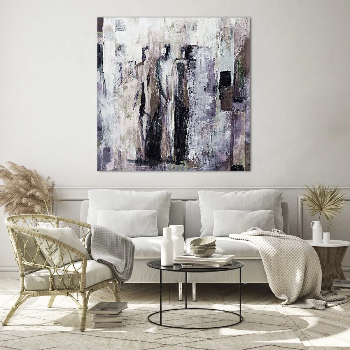 Obraz na skle - Tajemná trojice - 50x50 cm