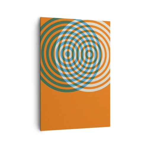 Obraz na plátně - Abstraktní kruhová variace - 70x100 cm