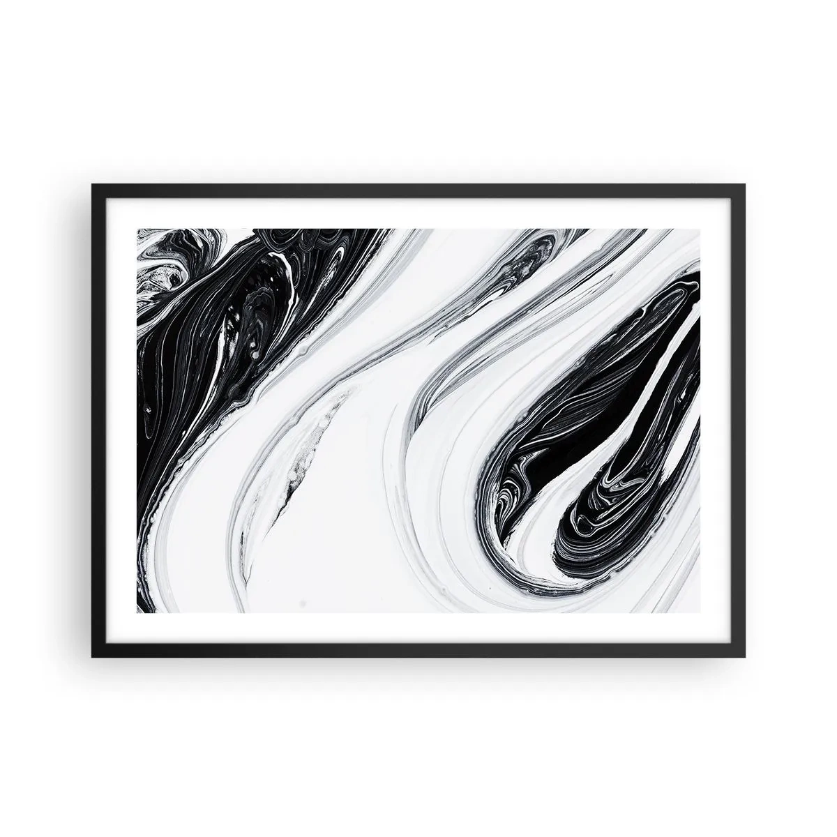 Plakát v černém rámu - Spojení protikladů - 70x50 cm