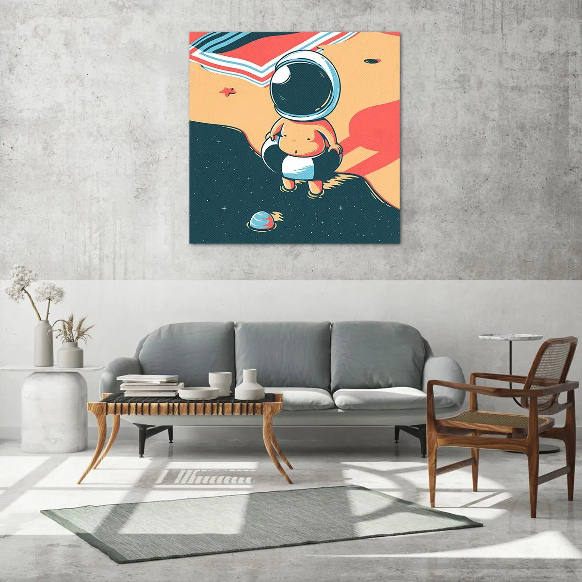 Obraz na skle - Z jiné perspektivy - 70x70 cm