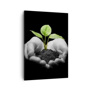 Obraz na plátně - Miluji přírodu, chráním ji - 50x70 cm