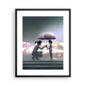 Plakát v černém rámu - A vše je v pořádku - 40x50 cm