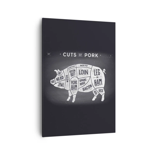 Obraz na plátně - Slabikář řezníka - 70x100 cm