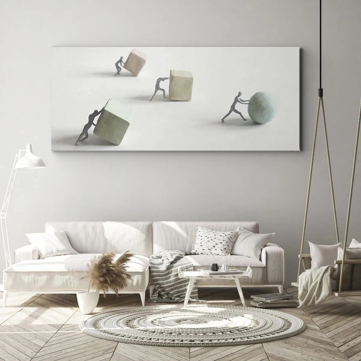 Obraz na plátně - Život samotný - 160x50 cm