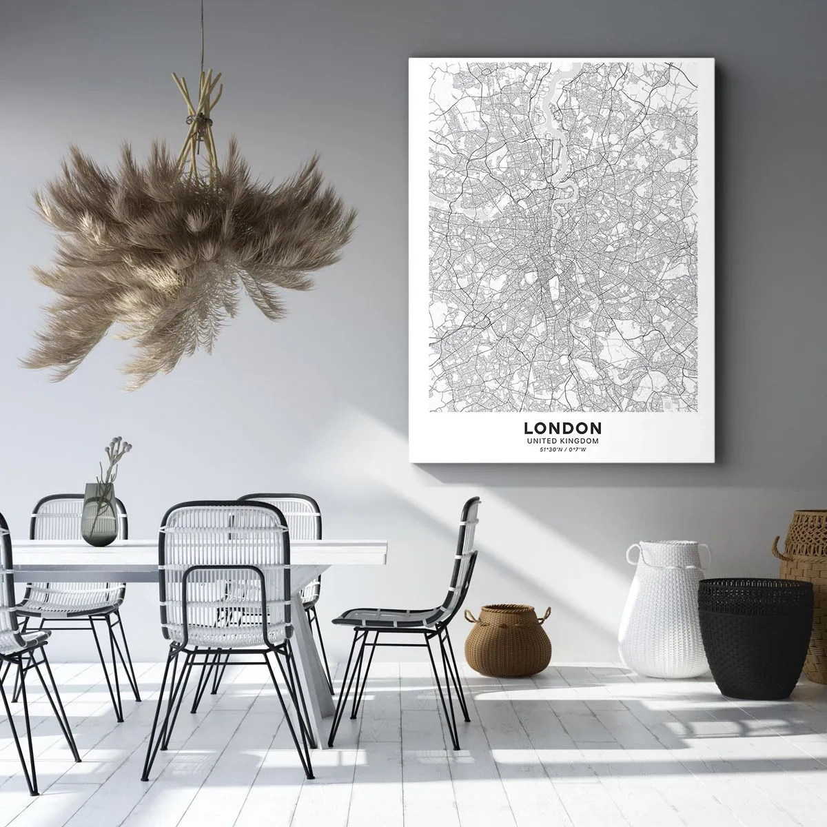 Obraz na plátně - Mapa londýnského labyrintu - 50x70 cm