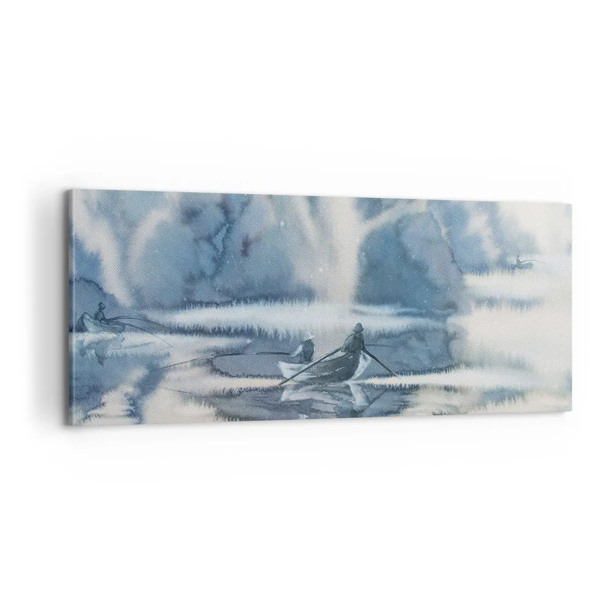 Obraz na plátně - Rybáři ve svém ráji - 100x40 cm