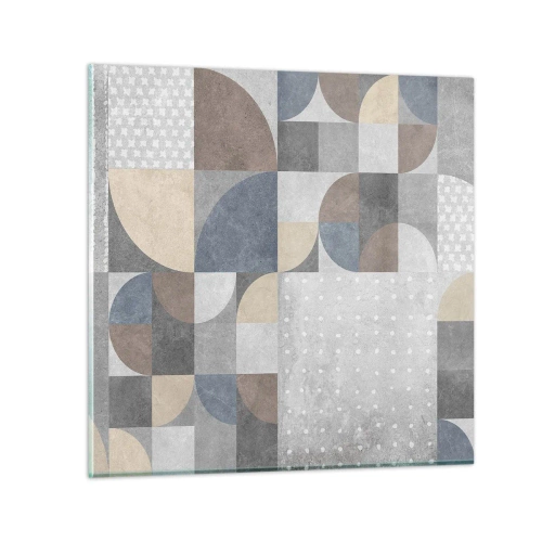 Obraz na skle - Keramická fantazie - 40x40 cm