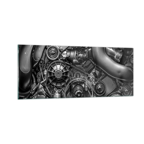 Obraz na skle - Poezie mechaniky - 100x40 cm