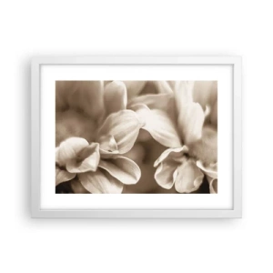 Plakát v bílém rámu - Něžné jako úsměv - 40x30 cm