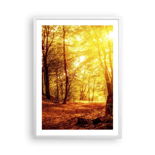 Plakát v bílém rámu - Ke zlaté mýtině - 50x70 cm
