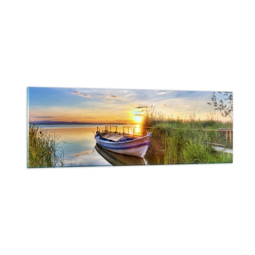 Obraz na skle - Zátoka splněných snů - 90x30 cm