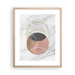 Plakát v rámu světlý dub - Hudba sfér - 40x50 cm