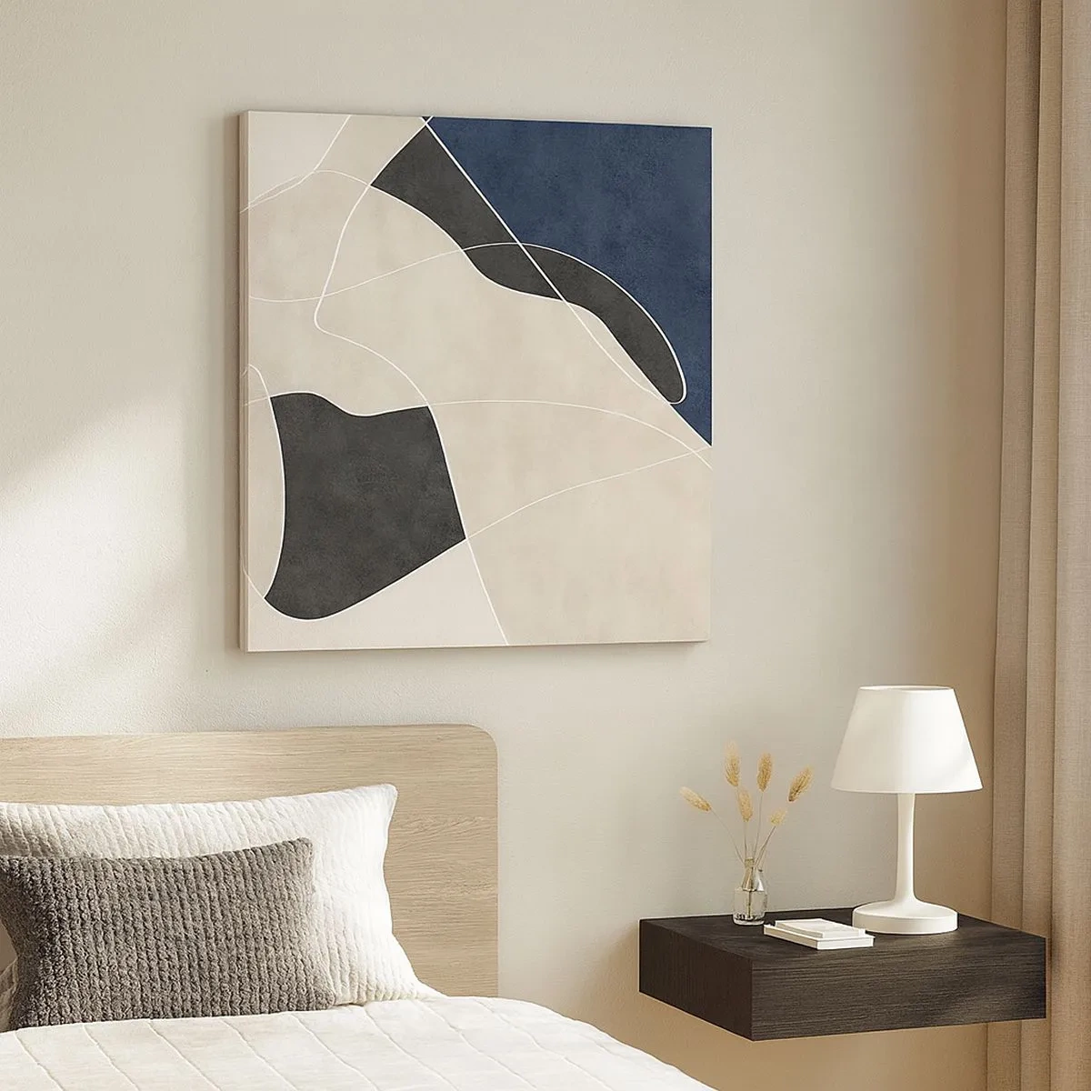 Obraz na plátně - Abstraktní kompozice – kontrast barev - 30x30 cm