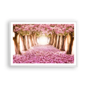 Plakát v bílém rámu - Cesta do ráje - 91x61 cm