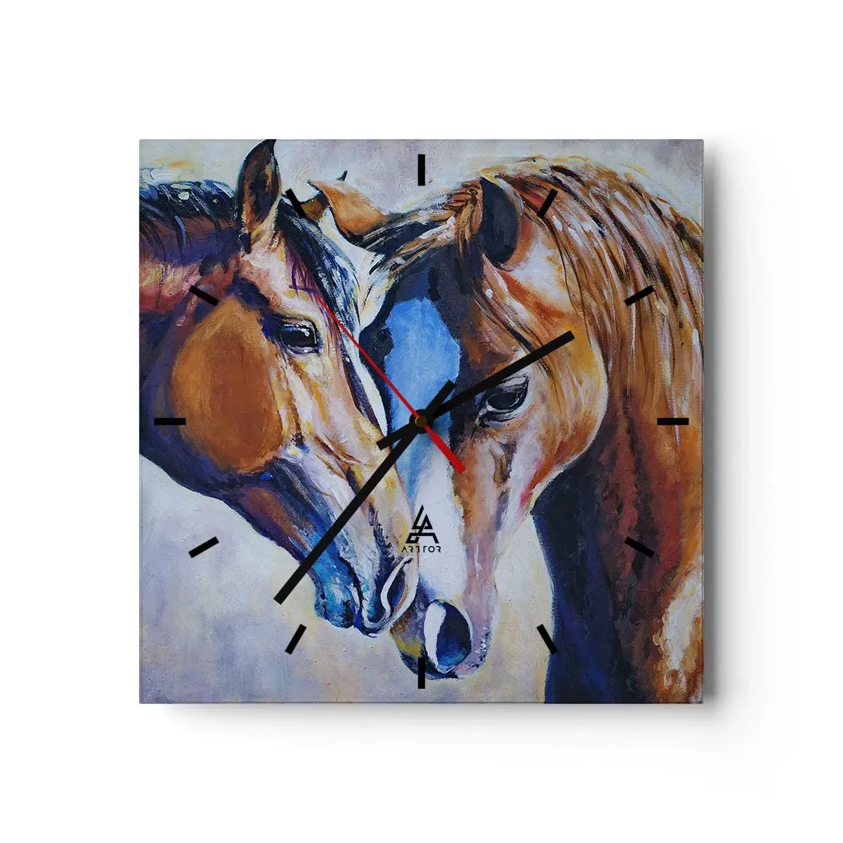 Nástěnné hodiny - Je to přátelství? Je to láska? - 30x30 cm