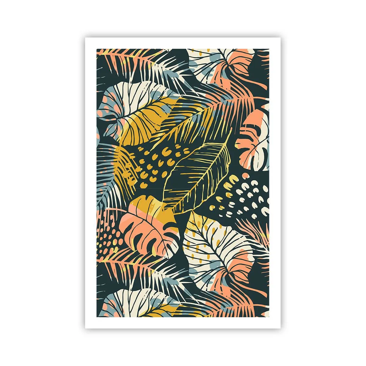 Plakát - Listová fantazie - 61x91 cm