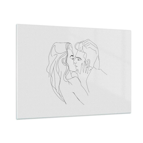 Obraz na skle - Jedním tahem - 100x70 cm