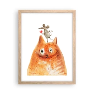 Plakát v rámu světlý dub - Paradoxy lásky - 30x40 cm