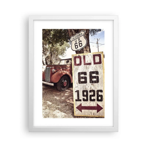 Plakát v bílém rámu - Legenda americké provincie - 30x40 cm