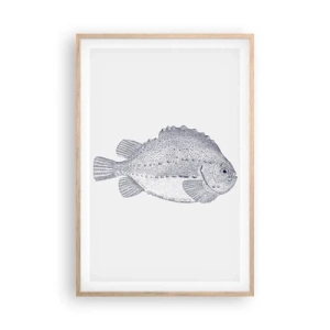 Plakát v rámu světlý dub - Do alba přírodovědce - 61x91 cm