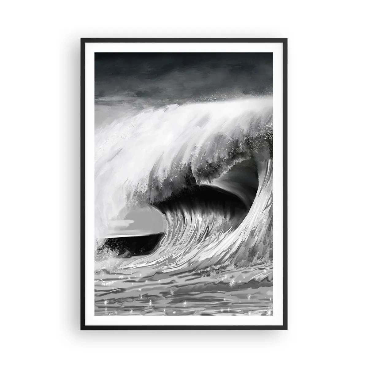 Plakát v černém rámu - Hněv oceánu - 70x100 cm