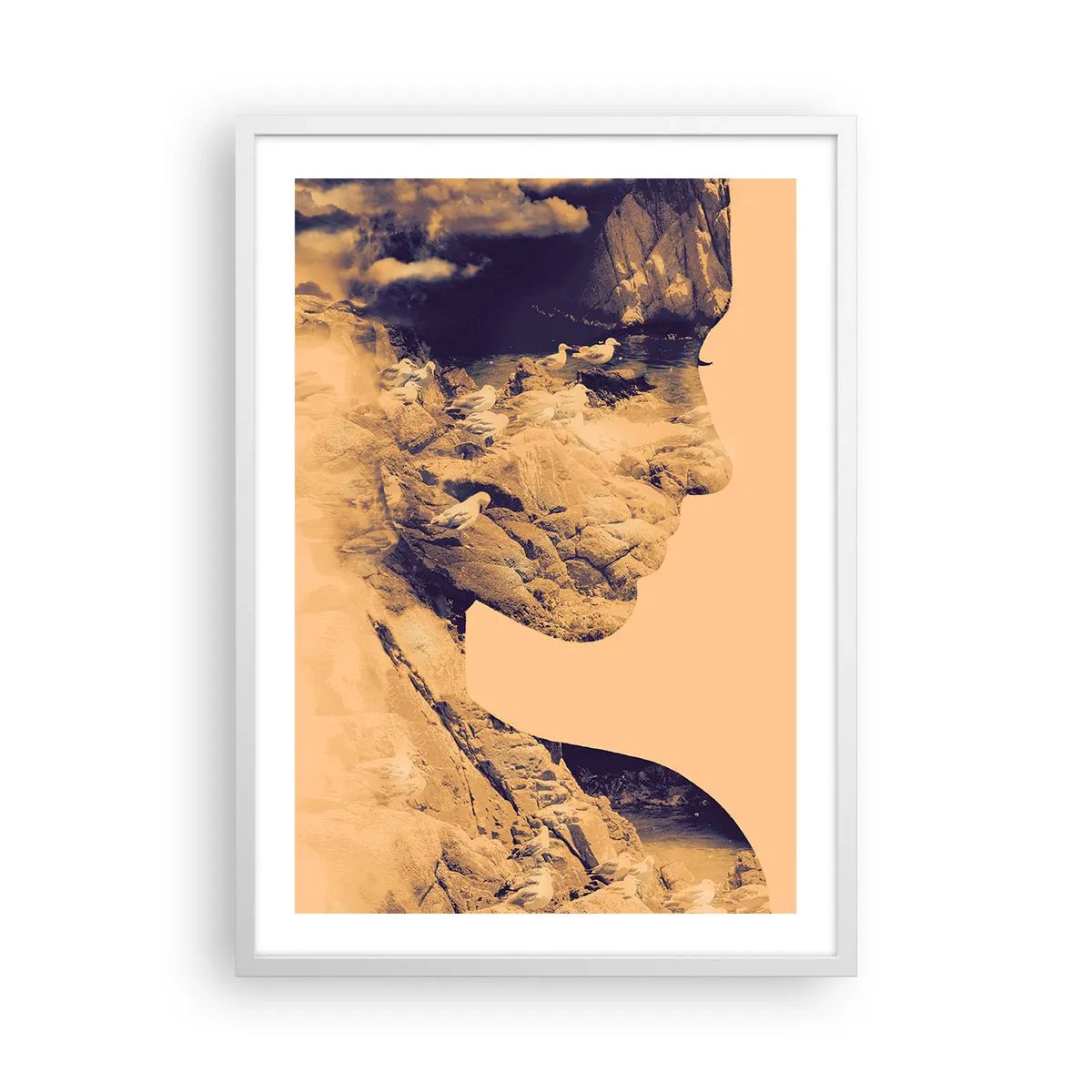 Plakát v bílém rámu - Krásná od přírody - 50x70 cm