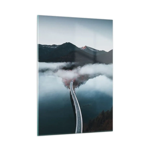 Obraz na skle - U vody hladké jako zrcadlo - 50x70 cm