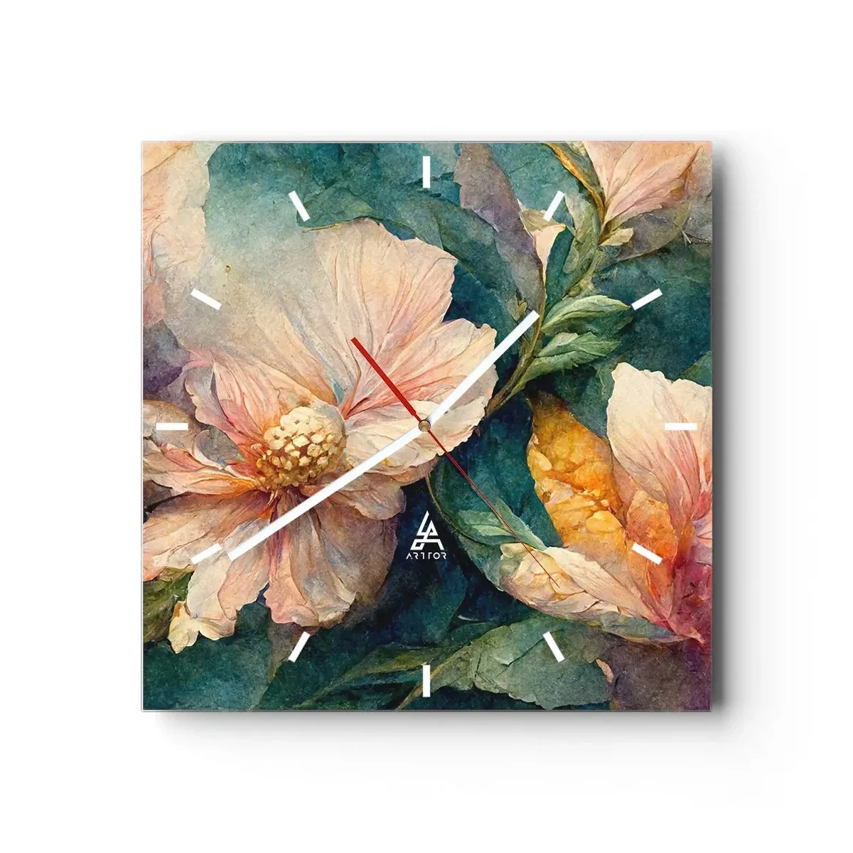 Nástěnné hodiny - Čirá subtilnost - 30x30 cm