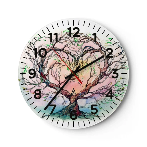 Nástěnné hodiny - Společně proti vichřicím - 30x30 cm