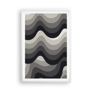 Plakát v bílém rámu - Vlna za vlnou - 61x91 cm