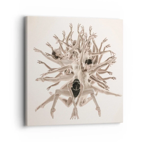 Obraz na plátně - Rozkvět v tanci - 40x40 cm