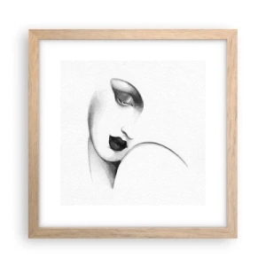 Plakát v rámu světlý dub - Ve stylu Lempické - 30x30 cm