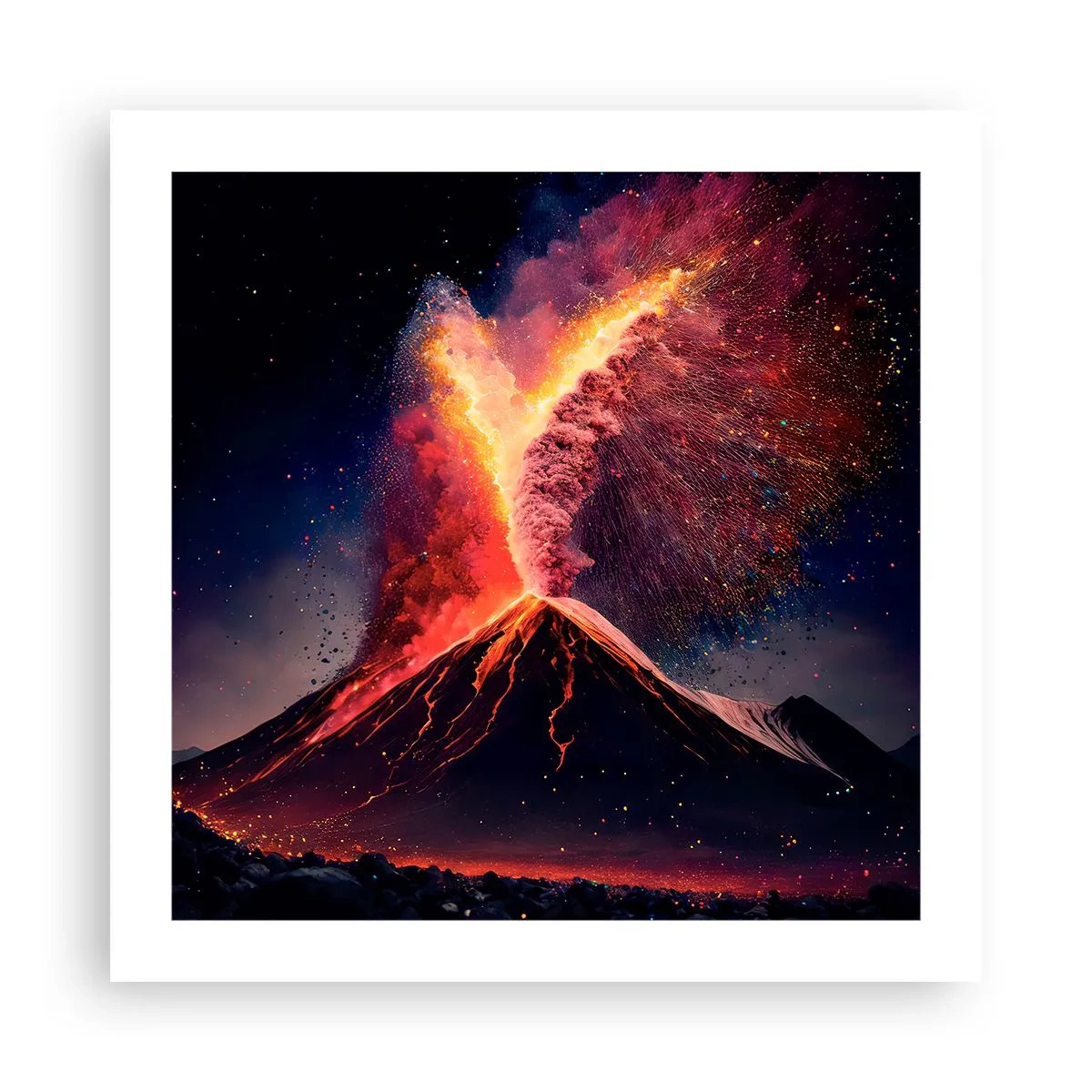 Plakát - Krása a hrůza - 50x50 cm