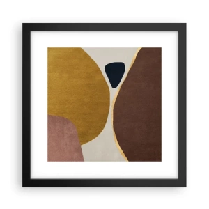 Plakát v černém rámu - Abstrakce – místo v prostoru - 30x30 cm