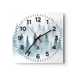 Nástěnné hodiny - Zahalené mlhou - 40x40 cm