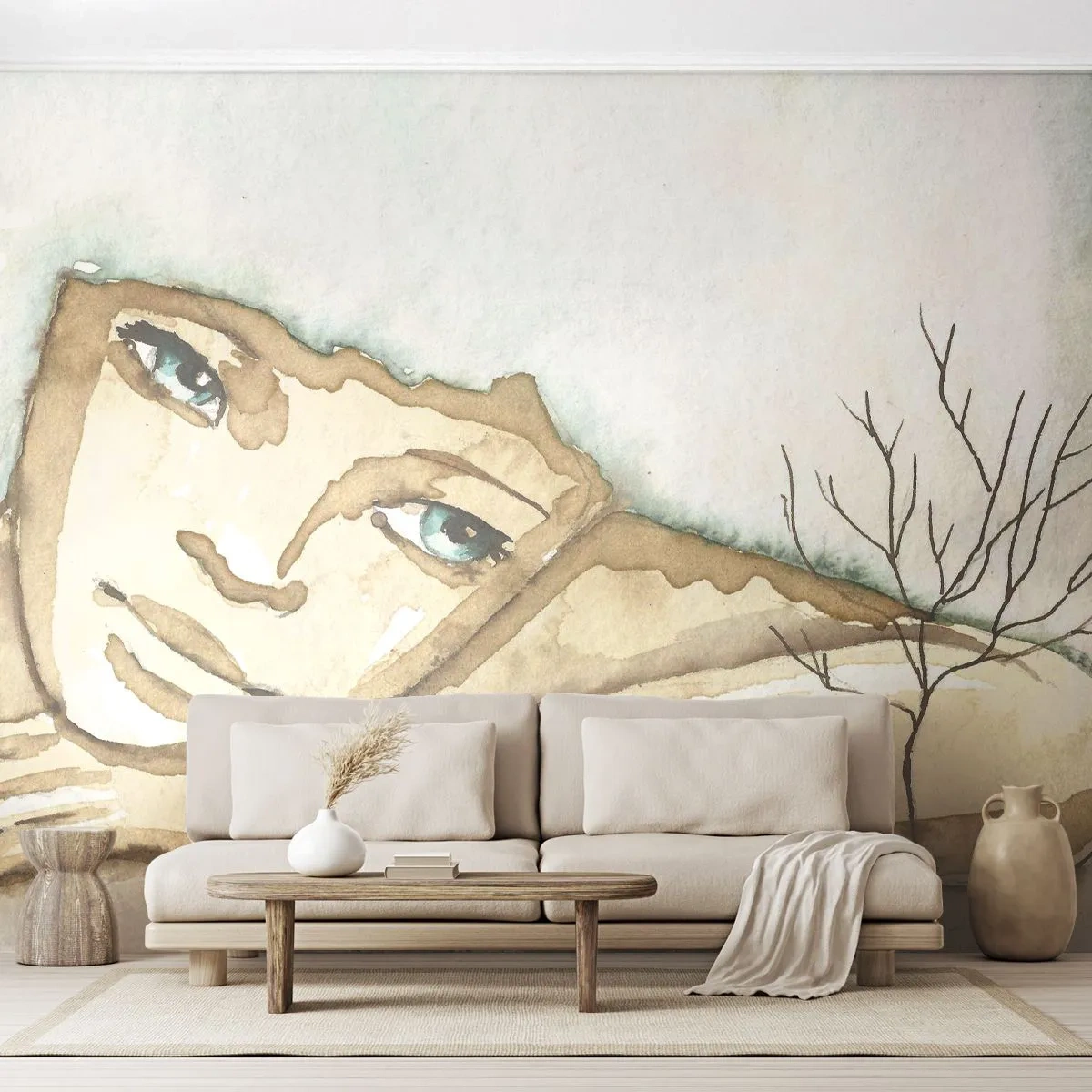 Fototapeta Premium Sand - Strom poezie vyrůstá z ticha - Pohádka, Abstrakce, Pro děti - 100x70 cm