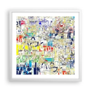 Plakát v bílém rámu - Prostě potěší oči - 50x50 cm