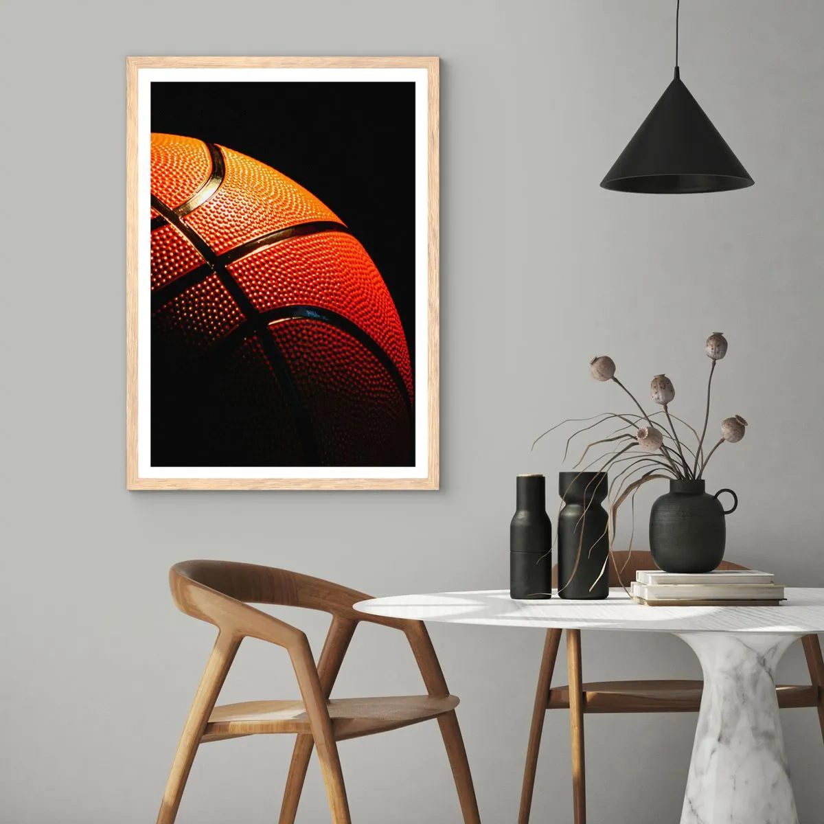 Plakát v rámu světlý dub - Krásná jako planeta - 70x100 cm