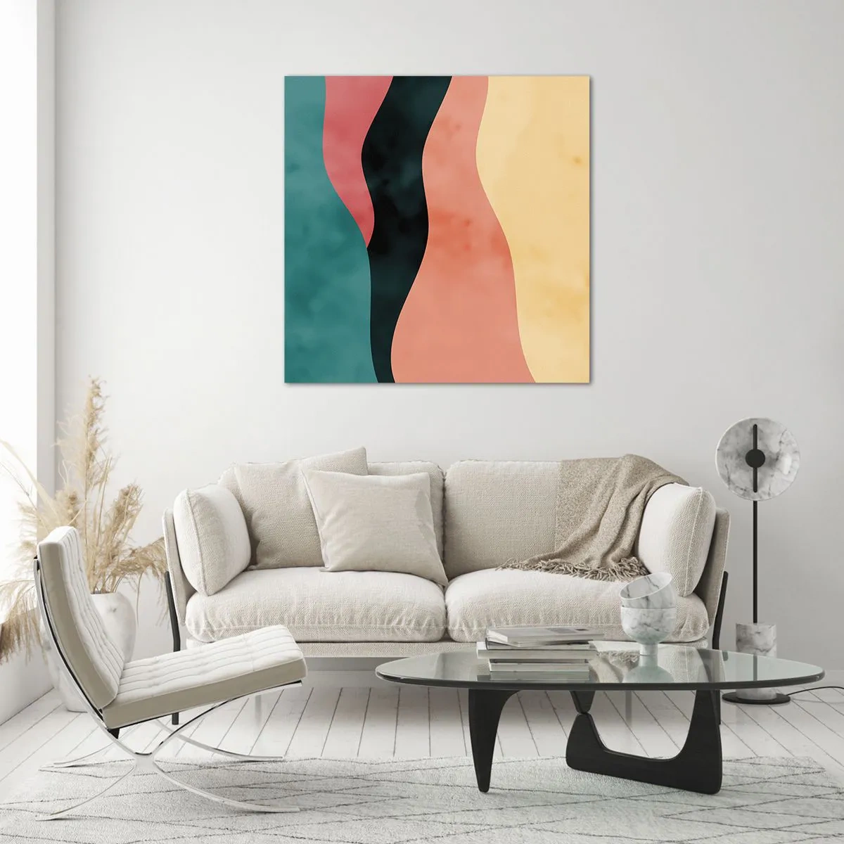 Obraz na skle - Kompatibilní nesoulad - 70x70 cm