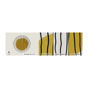 Vzor Fototapety Premium Canvas - Abstrakce chvějící se žárem - Abstrakce, Kus, Minimalismus - 100x30 cm