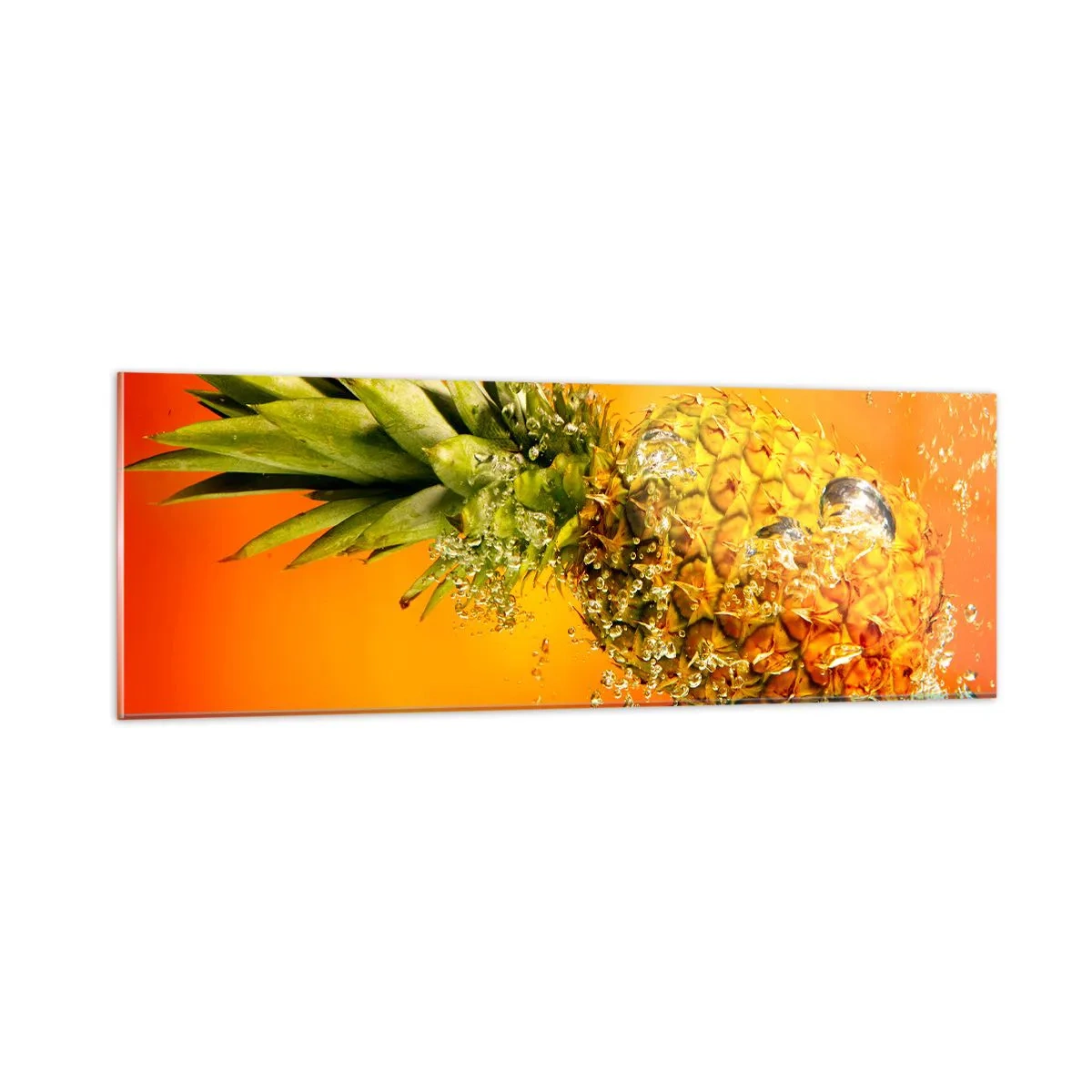 Obraz na skle - Tropická šťavnatá svěžest - 90x30 cm