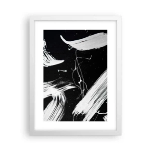 Plakát v bílém rámu - Prolomit temnotu - 30x40 cm